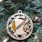 United States-State- Laser Cut Christmas Ornaments-Wood
