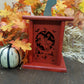 Wooden Laser Cut Halloween/Fall Lantern with Interchangeable Panels