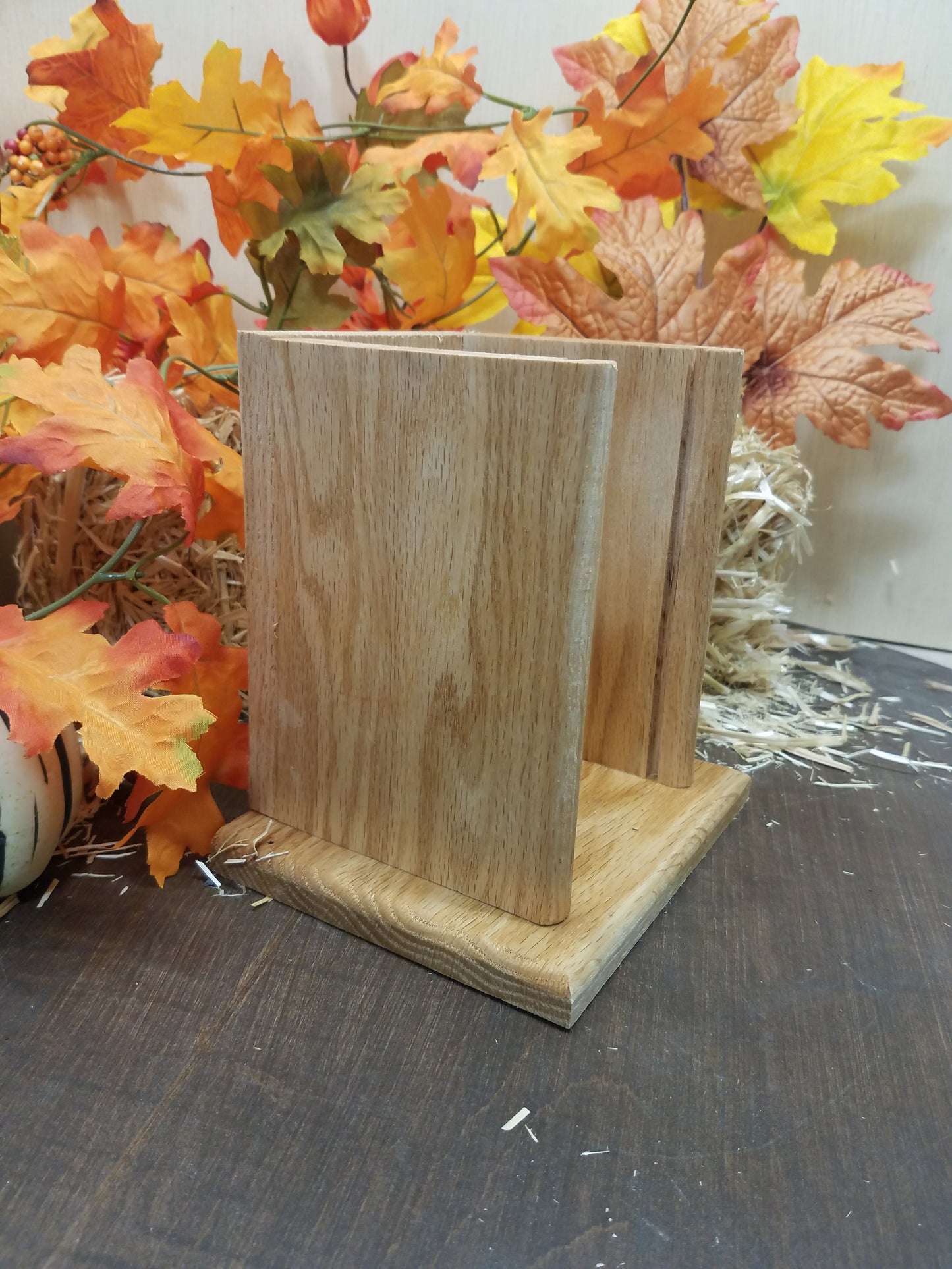 Wooden Laser Cut Halloween/Fall Lantern with Interchangeable Panels