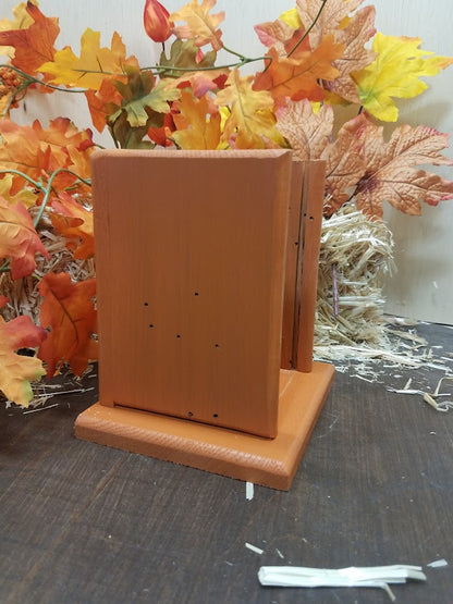 Wooden Laser Cut Halloween/Fall Lantern with Interchangeable Panels