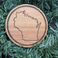 Wisconsin  Wooden Coaster