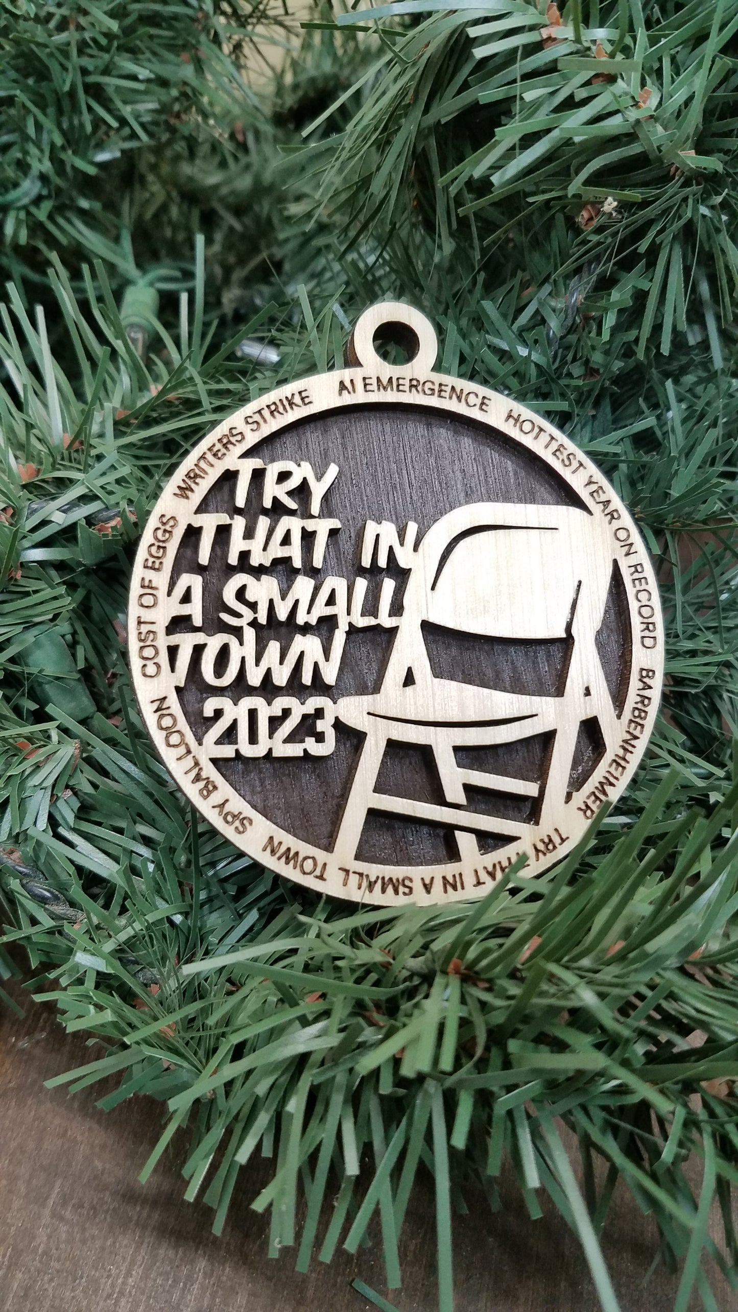 2023 Themed - Laser Cut Wooden Christmas Ornaments