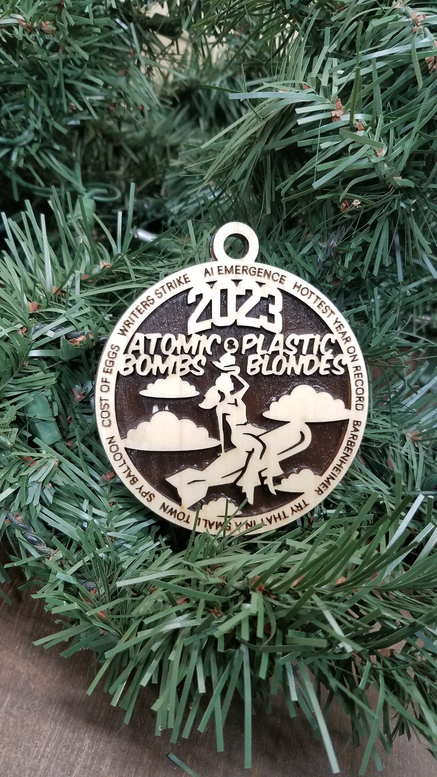 2023 Themed - Laser Cut Wooden Christmas Ornaments