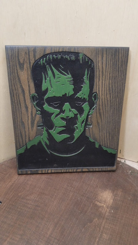 Frankensteins Monster CNC and Painted Engraving