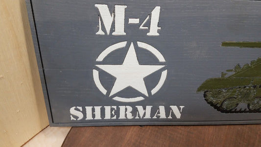 M-4 Sherman CNC and Painted Engraving