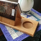 Wooden Book Rest and Tablet Stand with Drinks Area-Custom engraving availble