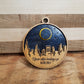 Solar Eclipse Laser Cut Ornament-Wood- City and Country