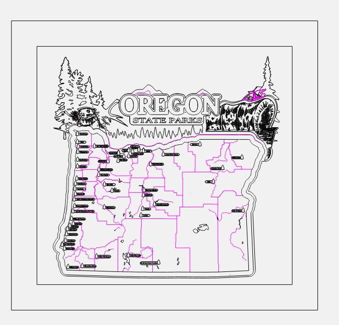 Oregon  State Park Explorer Map-Pre order