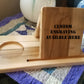 Wooden Book Rest and Tablet Stand with Drinks Area-Custom engraving availble