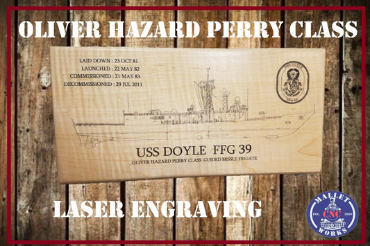 Oliver Hazard Perry-class frigate Laser Engraving