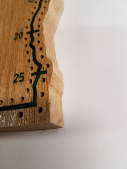 Custom Wisconsin Musky Themed Cribbage Board-Made to Order.